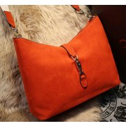 Gucci New Jackie Shoulder Bag Suede Leather 246907 Orange VS03096