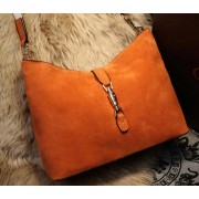 Gucci New Jackie Shoulder Bag Suede Leather 246907 Wheat VS00227