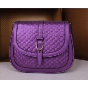 Gucci Nice MicroGuccissima Leather Shoulder Bag 336749 Purple VS04410
