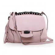 Gucci Nouveau Leather Shoulder Bag 347101 Pink VS09512