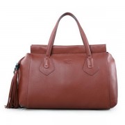 Gucci Original Leather Lady Tassel Top Handle Bag 354469 Brown VS04388