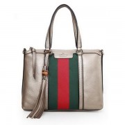 Gucci Rania Original Leather Top Handle Bag 353114 Light Gold VS02189