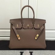 Hermes Birkin 35 Tote Bag in Coffee Togo Leather Gold Hardware HB1210 VS05321