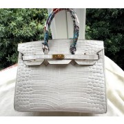 Hermes Birkin 35CM Tote Bag Croco Leather H35CO OffWhite VS04075