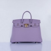 Hermes Birkin 35CM Tote Bag Lavender Grainy Leather Gold VS02854