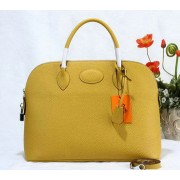 Hermes Bolide 37CM Calfskin Leather Tote Bags H509084 Yellow VS08157