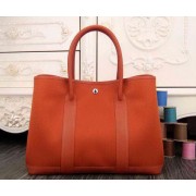 Hermes Garden Party 36cm 30cm Tote Bag Canvas Orange VS01874