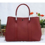 Hermes Garden Party 36cm Tote Bag Grainy Leather Burgundy VS09732