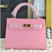 Hermes Kelly 22cm Tote Bag Calfskin Leather Pink VS05258