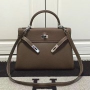 Hermes Kelly 32 Tote Bag in Chocolate Togo Leather HK0932 VS08924