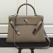 Hermes Kelly 32 Tote Bag in Grey Togo Leather HK0932 VS02093