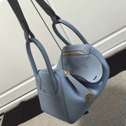 Hermes Lindy 26 Bag Light Blue Togo Calfskin Leather HLD2630 VS09002
