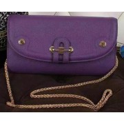 Hermes Passe-Guide Shoulder Bag Calfskin Leather H33225 Pueple VS04245