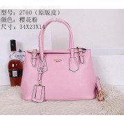 High Imitation Prada Original Leather Tote Bag BR2760 Pink VS01685