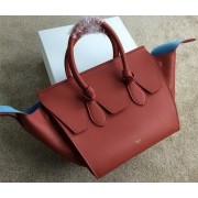 High Quality Celine Tie Nano Top Handle Bag Smooth Leather 98313 Red VS04723