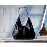 High Quality Gucci 362968 Jackie Soft Leather Hobo Bag Black VS04427