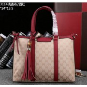 High Quality Gucci Rania Original GG Canvas Top Handle Bags 353114 Burgundy VS04190