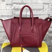 Hot Celine Luggage Phantom Tote Bag Original Leather C16725 Burgundy VS04878