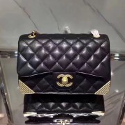Hot Chanel Calfskin Small Flap Bag Black A98256 VS05001