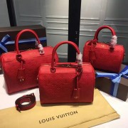 Hot Fake Louis Vuitton Monogram Empreinte Speedy Bandouliere Cherry M42399 VS01834