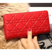 Imitation AAA Dior Escapade Wallet in Sheepskin Leahter D1875 Red VS00180