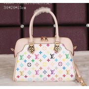 Imitation AAA Louis Vuitton Monogram Multicolore Tote Bags M41809 White VS02903
