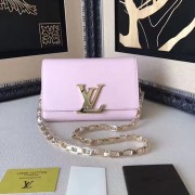 Imitation Best Louis Vuitton Smooth Calfskin Chain Louise GM Pink M94335 VS04317