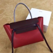 Imitation Celine Belt Bag Original Leather CLA98312 Red&Brown VS09475