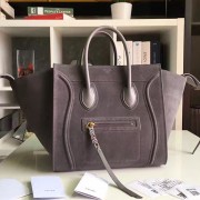 Imitation Celine Luggage Phantom Bag Grey Original Leather CL112520 VS02748