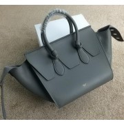 Imitation Celine Tie Nano Top Handle Bag Smooth Leather 98313 Grey VS01777