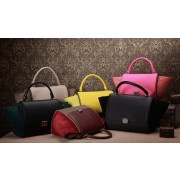 Imitation Celine Trapeze tote Bag 3342 in Black Original with Suede Leather VS08850