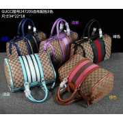Imitation Cheap Gucci Vintage Web Supreme Canvas Boston Bag 247205 VS03716