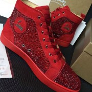 Imitation Christian Louboutin Louis Strass Flat Red CL1250 VS08148