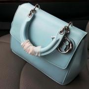Imitation Dior Be Dior Flap Bag Nappa Leather CD1140 SkyBlue VS01004
