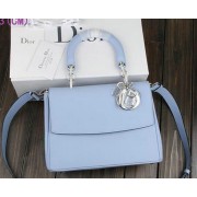 Imitation Dior Be Dior Flap Bag Nappa Leather CD99018S SkyBlue VS05449