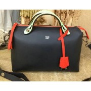 Imitation Fendi BY THE WAY Bag Calfskin Leather F55209 Black&Green VS09062