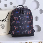 Imitation Gucci Horse Print Backpack 348769 Black VS02708