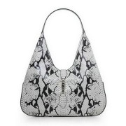 Imitation Gucci Jackie Snake Leather Hobo Bag 362968 OffWhite VS05923