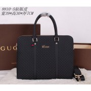Imitation Gucci Original Guccissima Leather Business Briefcase G88105 Black VS05168