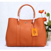 Imitation Hermes Garden Party 36cm Tote Bag Grainy Leather Orange VS09483