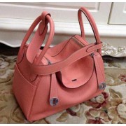 Imitation Hermes Lindy 30CM Original Leather Shoulder Bag HLD30 Pink VS04272
