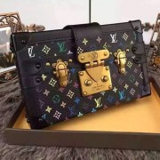 Imitation High Quality Louis Vuitton Monogram Multicolore Petite Malle M40278 Black VS08059