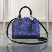 Imitation Louis Vuitton Epi Leather ALMA BB Bag M40862 Royal&Black VS01225