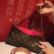 Imitation Louis Vuitton Monogram Canvas Pallas Clutch Bag M41638 Red VS05517