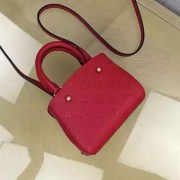 Imitation Louis Vuitton Monogram Empreinte Nano Montaigne Red M50865 VS03744