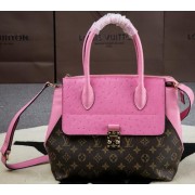 Imitation Louis Vuitton Precious Leather Majestueux Bag M42963 Pink VS01471