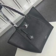 Imitation Louis Vuitton Soft Calfskin Lockme Cabas M42291 Noir VS00637