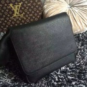 Imitation Louis Vuitton Taiga Leather Roman PM M32824 Black VS09805