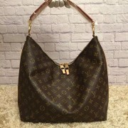Imitation Luxury Louis Vuitton Monogram Canvas Sully Hobo Bag MM M40587 VS07827
