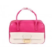 Imitation miu miu Original Goat Leather Tote Bag RT0093 White&Rose VS02744